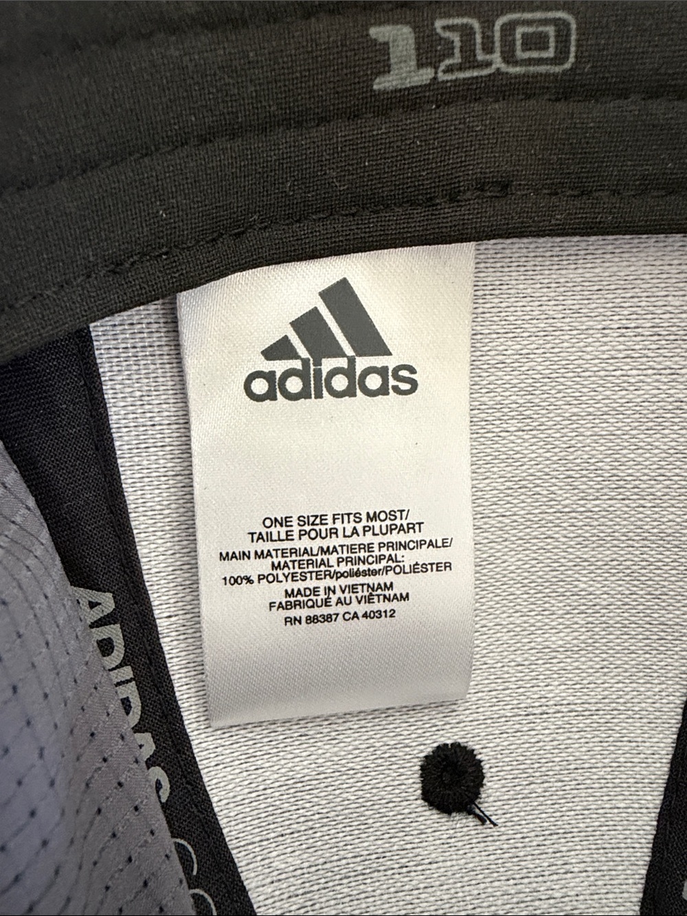 adidas Grey Heathered Peahen Embroidered Baseball Hat - Picture 5 of 7